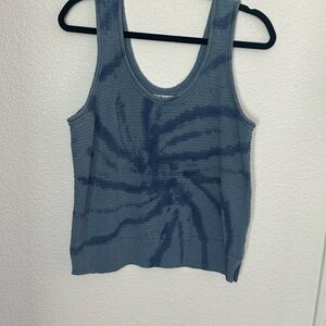 Madewell Blue TieDye Knit Tank Top